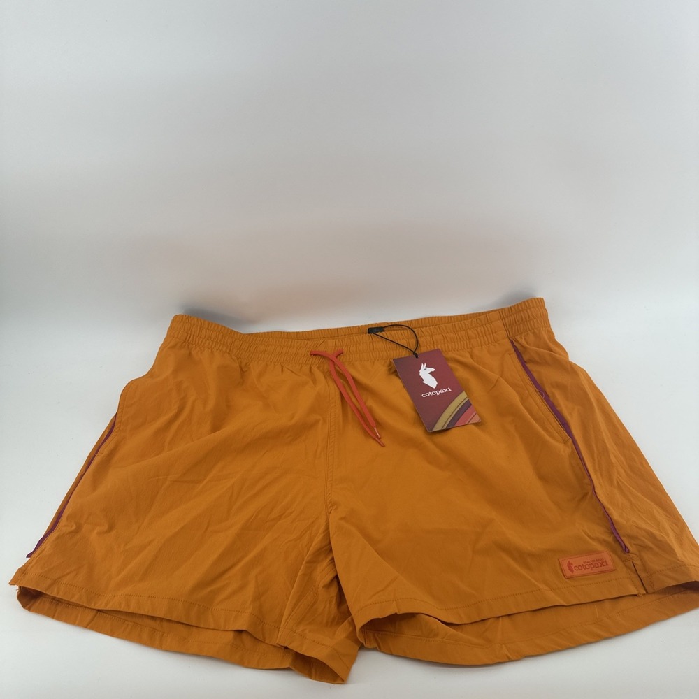 Cotopaxi Brinco Shorts Men's 2XL Orange Drawstring New Lined Swim Trunks New $70